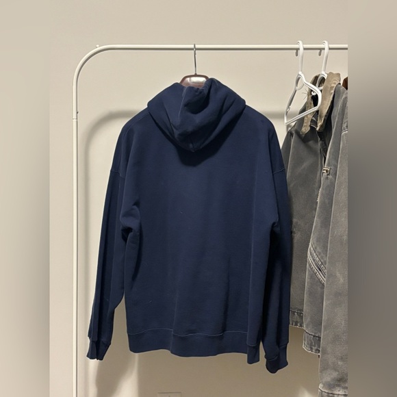 Thrasher navy hoodie. size L - Picture 2 of 6